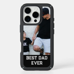 'Best Dad Ever' Photo Customizable Father's Day iPhone 16 Pro Case