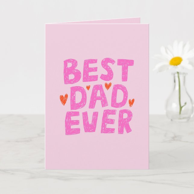 Best Dad Ever Photo Father’s Day Card (Small Plant)