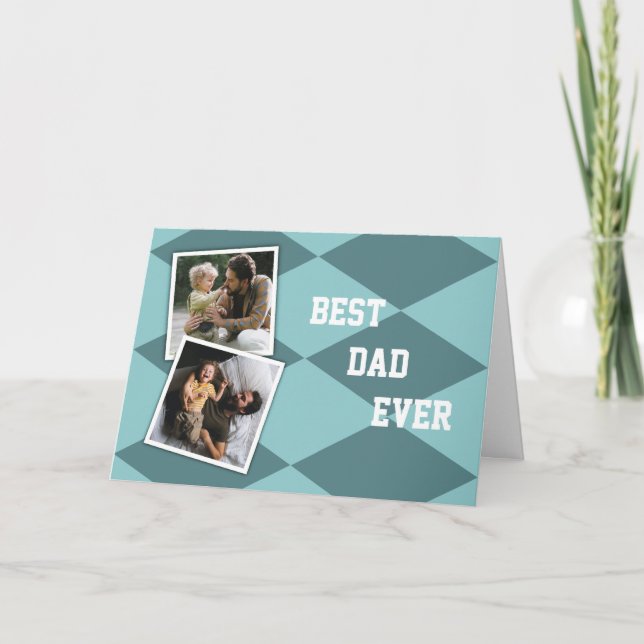 Best Dad Ever Photo Father’s Day Card (Front)