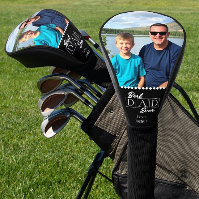 Best Dad Ever Photo Father's Day Golf Head Cover (Creator Uploaded)