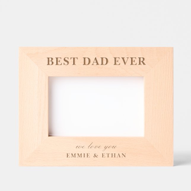 Best Dad Ever Photo Frame Gift (Front)