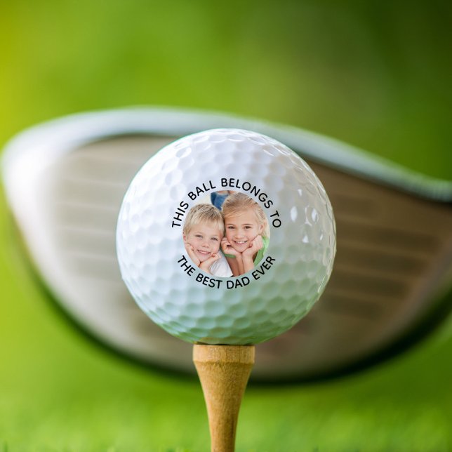 Best Dad Ever Photo Golf Balls (Creator Uploaded)