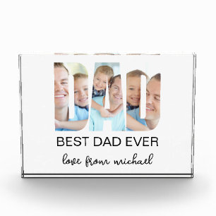 Best Dad Ever Photo Letter Photo Block