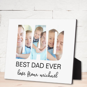 Best Dad Ever Photo Letter Plaque
