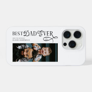 Best Dad Ever Photo Modern Fathers Day Gifts iPhone 15 Pro Case