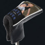 Best Dad Ever Photo Putter Blue & Black II Golf Head Cover<br><div class="desc">Photo.  Best Dad Ever.  Putter Cover.  Dad Gift.</div>