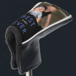 Best Dad Ever Photo Putter Blue & Black II Golf Head Cover<br><div class="desc">Photo.  Best Dad Ever.  Putter Cover.  Dad Gift.</div>