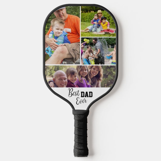 Best DAD ever Photo template Pickleball Paddle (Front)