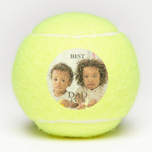 Best Dad Ever Photo Tennis Balls