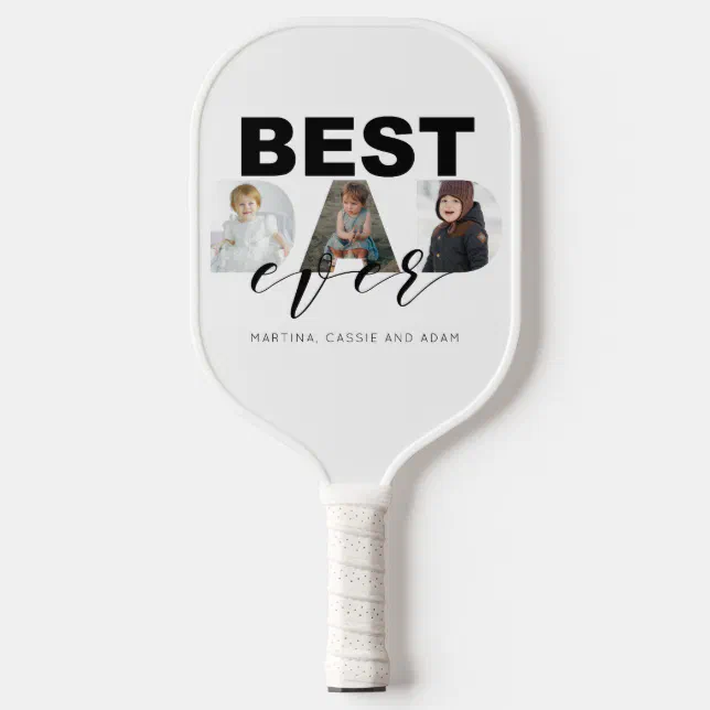 Best Dad Ever Pickleball Paddle | Zazzle