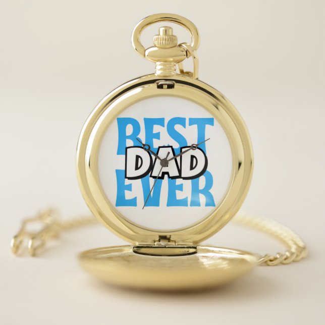 Best Dad Ever Pocket Watch (Inside)