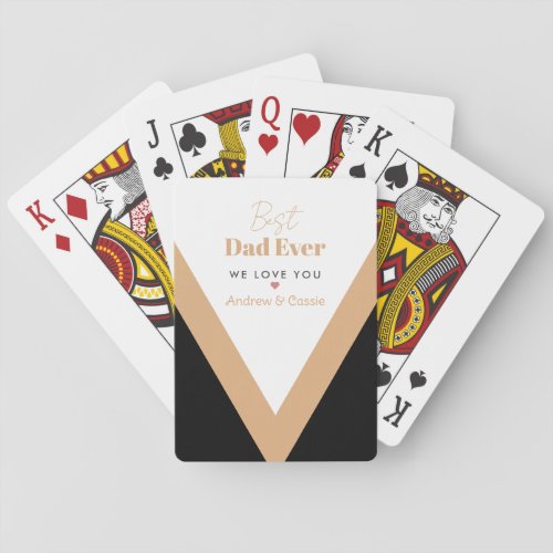 Best dad ever poker cards