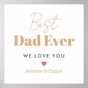 Best dad ever poster