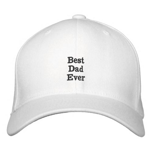  Best Dad Ever Printed Embroidered Hat Embroidered Baseball Cap