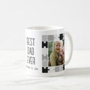 Best Dad Ever Puzzle Photos Frame Coffee Mug