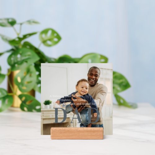 Best Dad Ever  Quote  Photo Gift Holder
