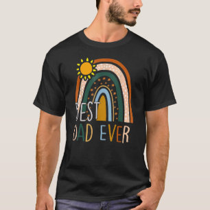 Best Dad Ever Rainbow Fathers Day From Wife Daugh T-Shirt