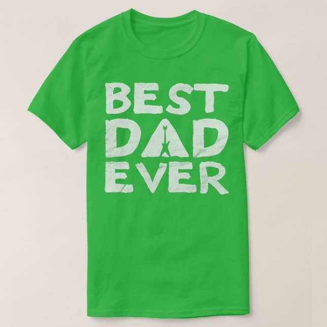 Best Dad Ever Razorback Guitar  T-Shirt (Design Front)