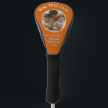 Best Dad Ever retro burnt orange photo template Golf Head Cover<br><div class="desc">Best Dad Ever photo template for dad- burnt orange color palette. To get started changing names, event and photos details, click on "Personalize this template" and edit the wording in the template boxes. To access the more advanced editing tools, scroll down to "Click to customize further". Once you are in...</div>