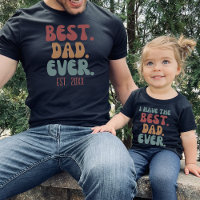 Best Dad Ever Retro Vintage Font Father's Day