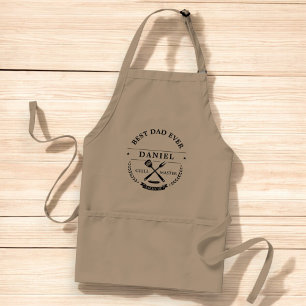 Best Dad Ever Rustic Father's Day Grillmaster Adult Apron