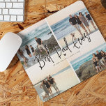 Best Dad Ever Script 4x Photo Mouse Pad<br><div class="desc">Best Dad Ever! Create your very own special keepsake mouse pad for dad with this simple 4 photo template. Simply upload four of your favorite pictures and customize the message and name/s.</div>