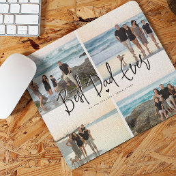 Best Dad Ever Script 4x Photo Mouse Pad