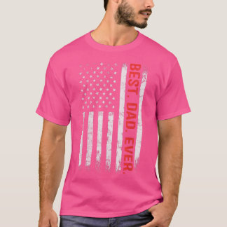 Best Dad Ever Shirt US American Flag Gifts Father'