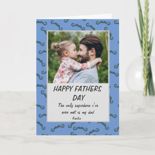 Best Dad Ever Simple Custom Photo Fathers Day Card