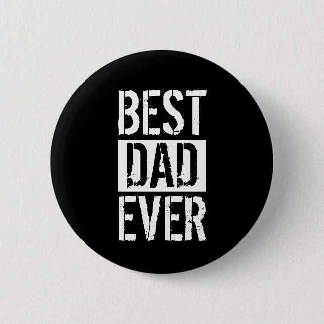 Best Dad Ever Simple Father's Day Gift  Button (Front)