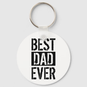 Best Dad Ever Simple Father's Day Gift Keychain