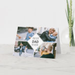 Best Dad Ever Simple Photo Collage Fathers Day Card