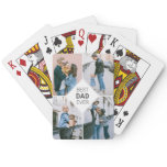Best Dad Ever Simple Photo Collage Playing Cards Best Dad Ever Simple Photo Collage Playing Cards
