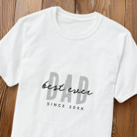 Best Dad Ever Since 20XX Modern Simple Preppy