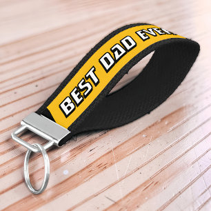 Best Dad Ever Since 20XX Motorsport Racing Driver Wrist Keychain
