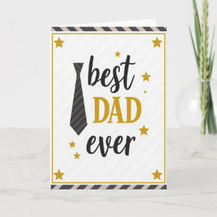 Best Dad Ever Stars Card