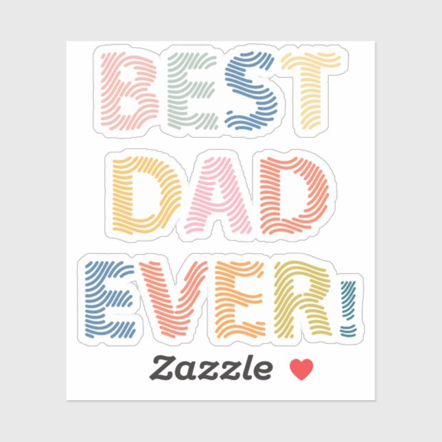 Best DAD Ever Sticker (Sheet)