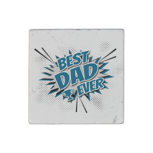 Best Dad Ever Stone Magnet