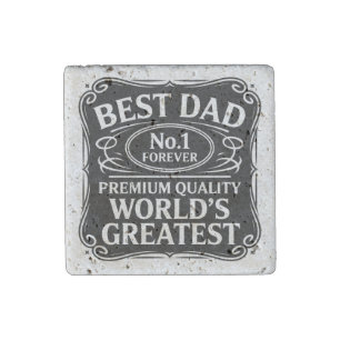 Best Dad Ever Stone Magnet