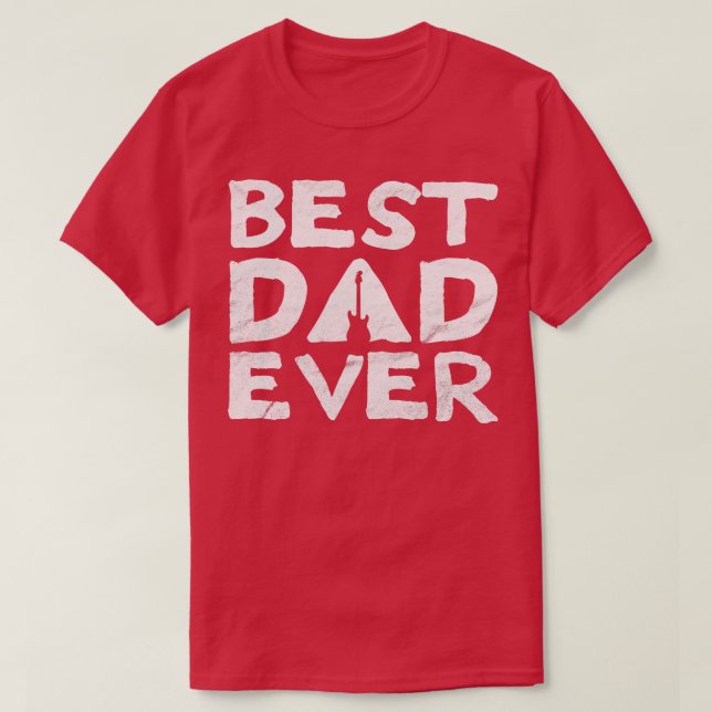 Best Dad Ever Strat Guitar  T-Shirt (Design Front)