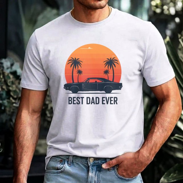 Best Dad Ever Sunset T-Shirt (Creator Uploaded)