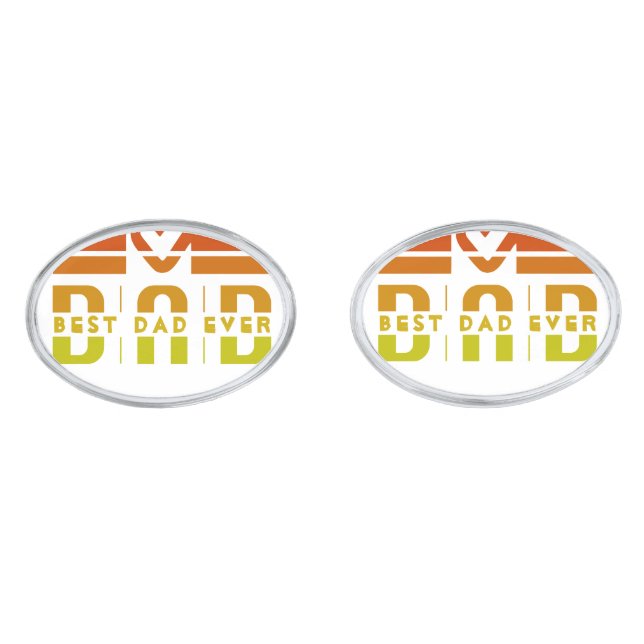 Best Dad Ever: The Man, The Myth, The Legend Cufflinks (Front)
