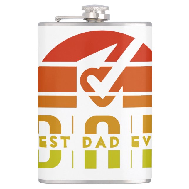 Best Dad Ever: The Man, The Myth, The Legend Flask (Front)