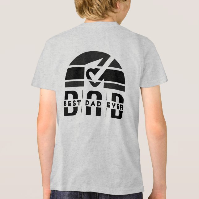 Best Dad Ever: The Man, The Myth, The Legend Tri-Blend Shirt (Back)