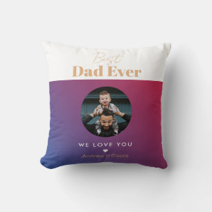 Best dad ever throw pillow