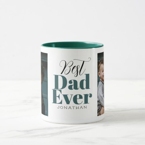 Best Dad Ever Typography Customized  Mug