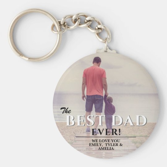 best dad ever keychain