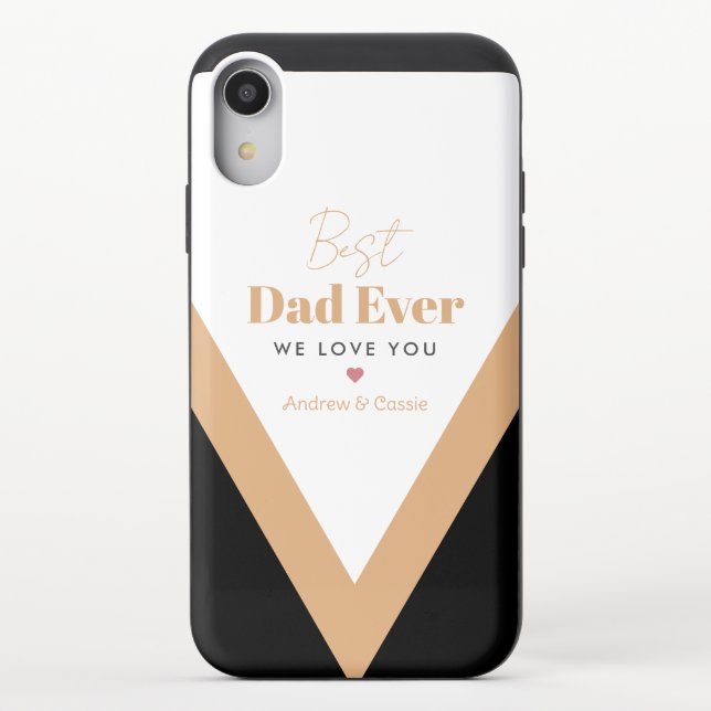 Best dad ever uncommon iPhone case (Back)