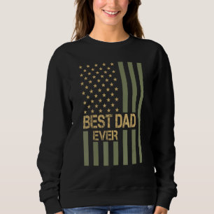 Best Dad Ever US American Flag Fathers Day Husband Sweatshirt
