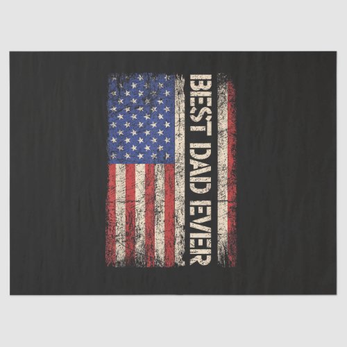 Best Dad Ever US American Flag Gifts for Father's  Tissue Paper